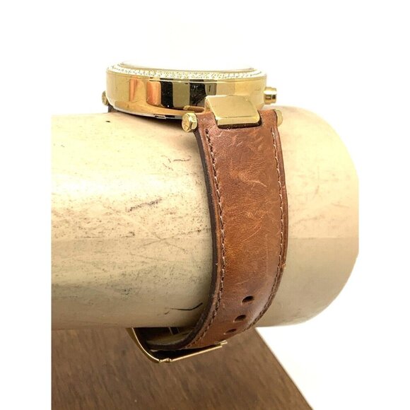 Michael Kors Women's Watch MK2249 Parker Quartz Gold Dial Leather Band 39mm - Picture 11 of 13